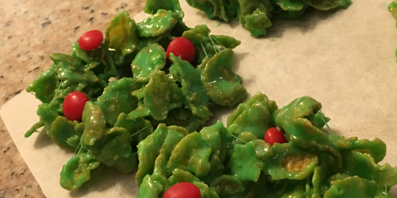 Best Christmas Cookie – Green Marshmallow Wreaths